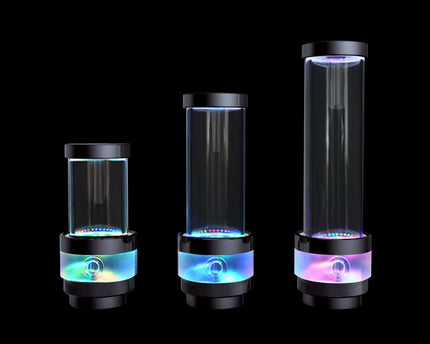 Bykski Silent PARX Pump (330L/H) / Acrylic Reservoir Combo - PMMA w/ 5v Addressable RGB (CP-PARX-X-CT60) - PMMA,200mm