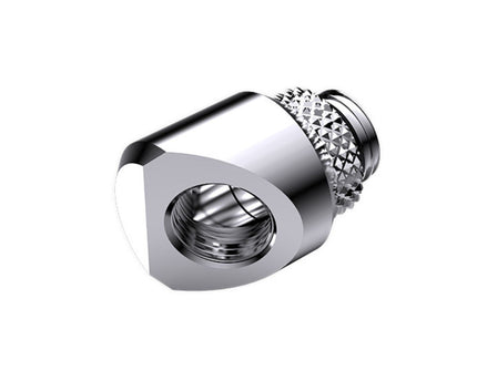 Bykski G 1/4in. Male to Female 360 Degree Rotary Elbow Fitting - 45 Degree Angle (CC-RD45S-X) - Silver