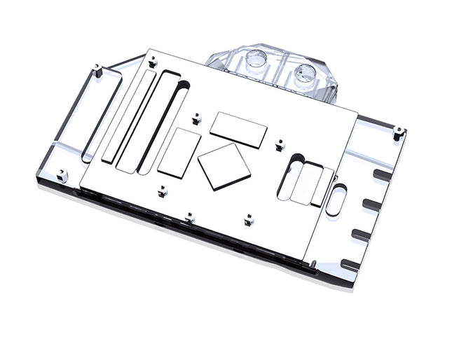 Bykski Full Coverage GPU Water Block and Backplate for ASUS DUAL 6600XT O8G OC Edition (A-AS6600XT-X)