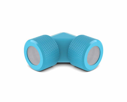 PrimoChill 14mm Rigid SX 90 Degree Fitting Set - PrimoChill - KEEPING IT COOL Sky Blue