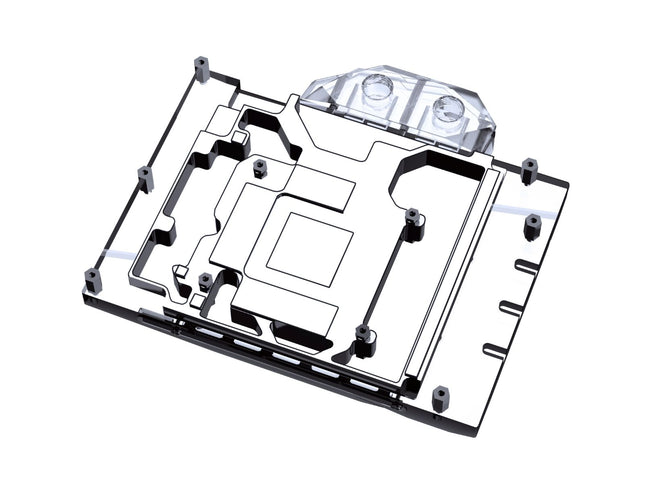 Bykski Full Coverage GPU Water Block and Backplate For MAXSUN GeForce RTX 4070 Ti iCraft OC 12G (N-MX4070TI-X)