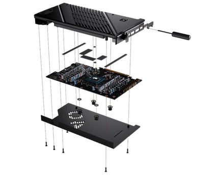 Granzon Full Armor GPU Water Block and Backplate For GIGABYTE GeForce RTX 4080 Eagle/Aero OC/Master/Gaming OC 16G (GBN-GV4080EOC)