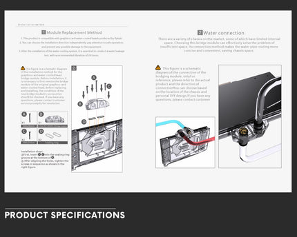 Bykski GPU Low Profile / Mini Connection Upgrade Block - Clear (B-VGA-RET-FEMINI-X)