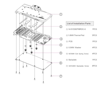 Bykski Full Coverage GPU Water Block and Backplate for GALAXY RTX 3090Ti Boomstar OC (N-GY3090TIBROC-X)