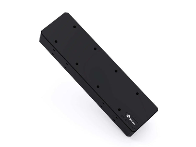 Bykski 8-Way GPU Server Connection Distribution Block - Black POM (B-L2-8BM-X)