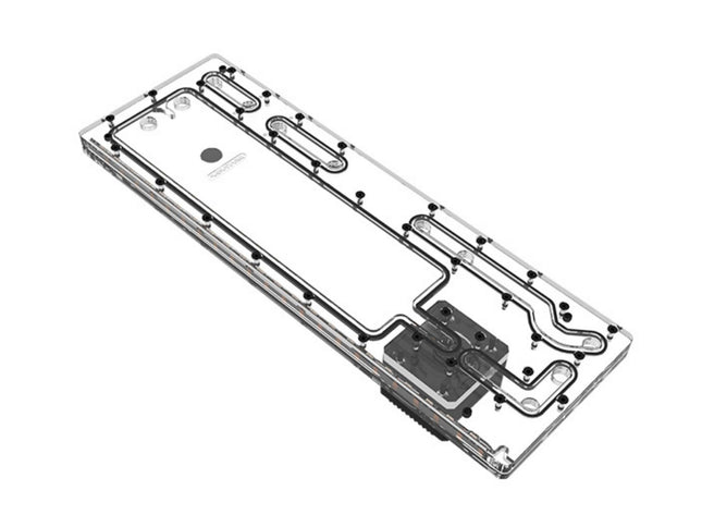 Bykski Distro Plate For Thermaltake Core P6 TG - PMMA w/ 5v Addressable RGB (RBW) (RGV-TT-P6-P-K) - DDC Pump With Armor