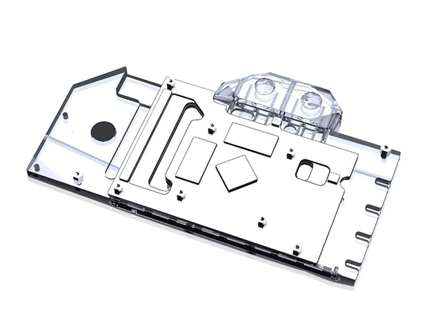 Bykski Full Coverage GPU Water Block and Backplate for XFX RX 6600 XT Speedster Merc 308 (A-XF6600XT-X)