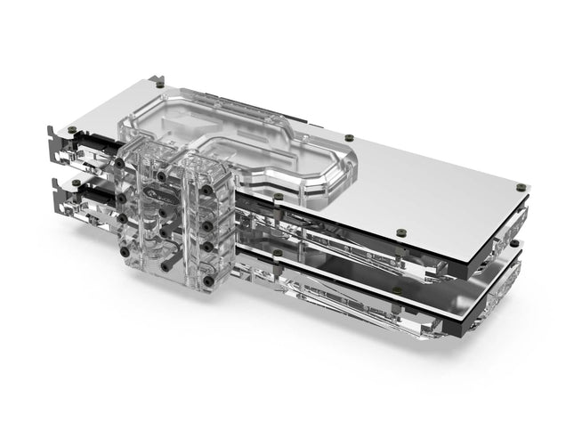 Bykski Dual GPU 40mm SLI/CF Connection Bridge Block for TC Blocks - (B-L2-2WAY-TC)