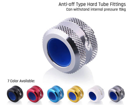 Bykski Anti-Off Rigid 14mm OD Fitting - Blue (B-FTHTJ-L14) - Blue