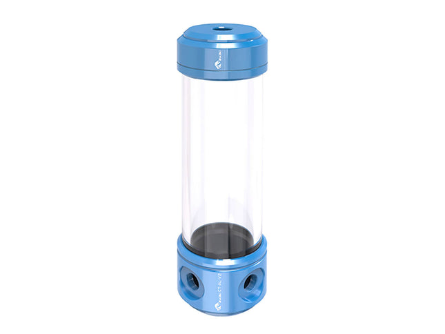 Bykski 50mm Anodized Aluminum Cylindrical Reservoir - 200mm (CT-AL-V2) - Blue