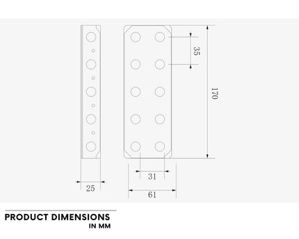 Bykski Versatile POM Fluid Distribution/Routing Block Engineered For 24-Hour Reliability (B-DP-6WAY-X)