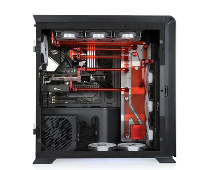 Bykski Distro Plate For PHANTEKS 719LTG  - PMMA w/ 5v Addressable RGB (RBW) (RGV-PHA-719-P-K) - DDC Pump With Armor