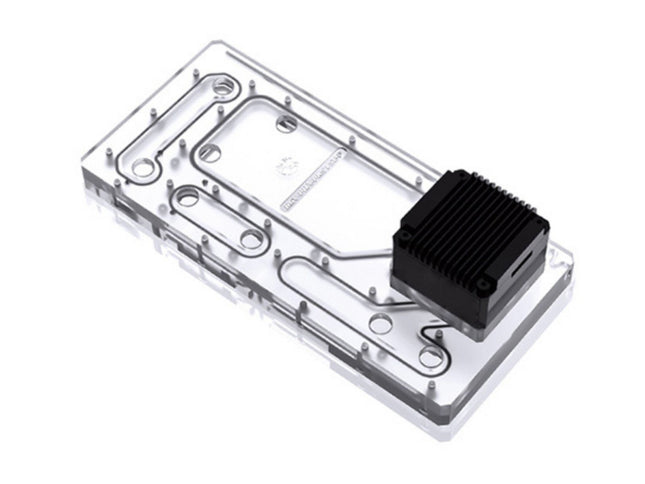 Bykski Distro Plate For PHANTEKS PH-ES515ETG - PMMA w/ 5v Addressable RGB(RBW) (RGV-PHA-PK515E-P-K) - DDC Pump With Armor