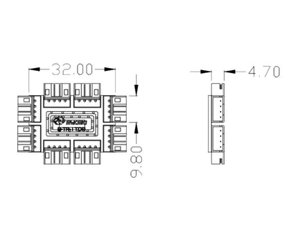 Bykski 1 to 8 5v Addressable RGB (RBW) Synchronization / Expansion Bus (B-TR-1T08)