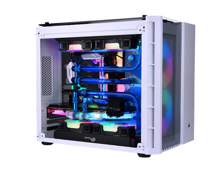 Bykski Distro Plate For CORSAIR 280X - PMMA w/ 5v Addressable RGB(RBW) (RGV-COS-280X-P-K) - DDC Pump With Armor