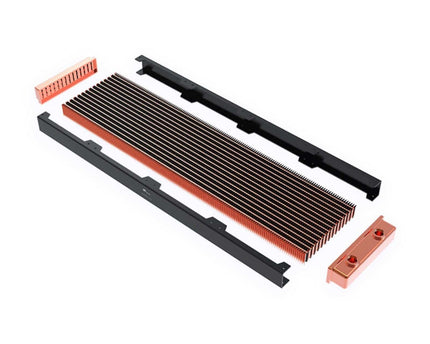 Bykski 480mm x 30mm RC Series Radiator, 120mm x 4,  Quad Fan (CR-RD480RC-TN-V2) - White