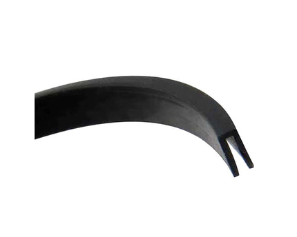 Rubber C-Strip Fan / Window Molding - 3/32in. Panel - Black (Sold by the Foot)