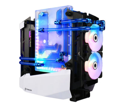 Bykski Distro Plate For Antec Striker - PMMA w/ 5v Addressable RGB (RBW) (RGV-Antec-Striker-P-K) - DDC Pump With Armor