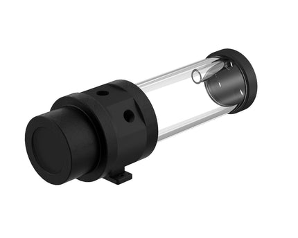 PrimoChill 150mm SXT Reservoir/D5 Pump - POM Black - 300ml Capacity Tube, Includes Full Mounting System, Available in 20+ Custom Colors
