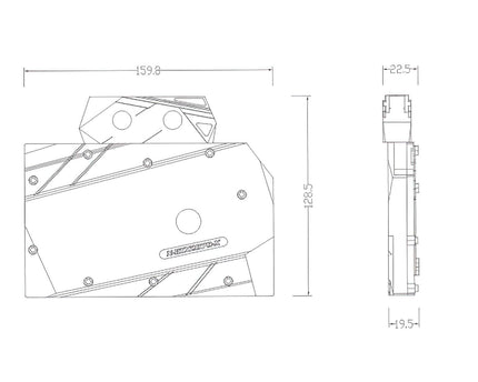 Bykski Full Coverage GPU Water Block for nVidia Founders RTX 2070 Reference (N-RTX2070-X-V4)