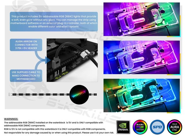 Bykski Full Coverage GPU Water Block and Backplate For ASUS Dual GeForce RTX 4070 SUPER EVO 12GB (N-AS4070SDUALEVO-X)