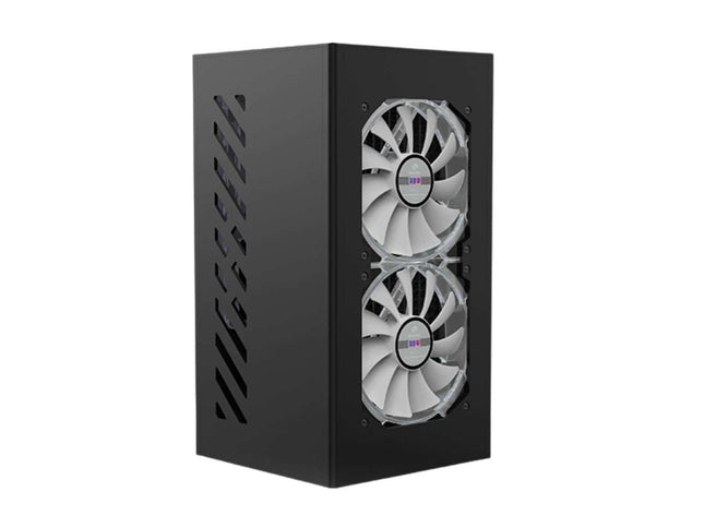 Bykski 240mm External Liquid Cooling Station, 120mm x 2, Dual Fan, Black (B-240-WCD-X)