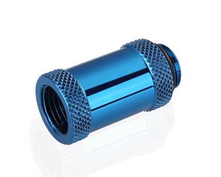 Bykski G 1/4in. Male/Female Extension Coupler - 30mm (B-EXJ-30) - Blue