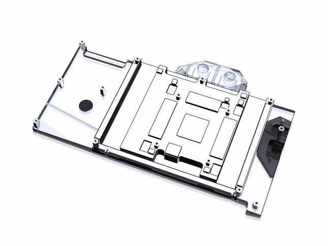 Bykski Full Coverage GPU Water Block and Backplate for GALAXY GeForce RTX 4090 HOF (N-GY4090HOF-X)