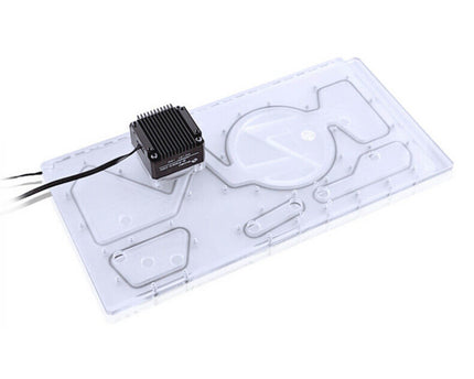 Bykski Distro Plate For Lian Li PC-011 (Front Mount) - Frosted PMMA w/ Pump + w/ 5v Addressable RGB (RBW) (RGV-LAN-011-LI-P-F)