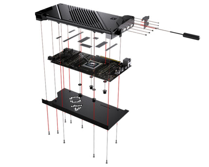 Granzon Full Armor GPU Water Block and Backplate For ASUS TUF Gaming GeForce RTX 4090 OG (GBN-AS4090TUFOG)