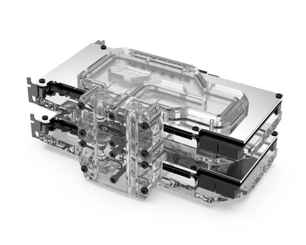 Bykski Dual GPU 40mm SLI/CF Connection Bridge Block for TC Blocks - (B-L3-2WAY-TC)