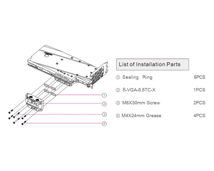 Bykski Full Coverage GPU Water Block w/ Integrated Active Backplate for EVGA RTX 3090 Kingpin (N-EV3090KP-TC)