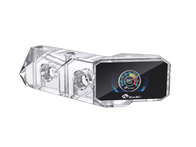 Bykski GPU Block 90 Degree Digital Display Module (B-VGA-SC-FX) - PrimoChill - KEEPING IT COOL Clear