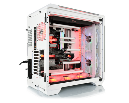 Bykski Distro Plate For Thermaltake VIEW 51 TG ARGB - PMMA w/ 5v Addressable RGB (RBW) (RGV-TT-V51-P-K) - DDC Pump With Armor