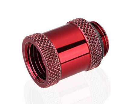 Bykski G 1/4in. Male/Female Extension Coupler - 20mm (B-EXJ-20) - Red