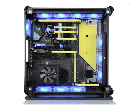 Bykski Distro Plate For Thermaltake Core P8 GT - PMMA w/ 5v Addressable RGB (RBW) (RGV-TT-P8-P-K) - DDC Pump With Armor