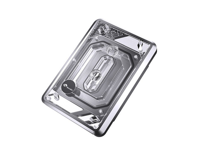 Bykski CPU-XPR-MK-M-V5 High-Efficiency CPU Water Cooling Block - Featuring High Flow Optimized 0.2mm Fins -  Full PMMA Mounting w/ 5v Addressable RGB - for AMD Ryzen 3/5/7/9 (AM4/AM5) - Silver