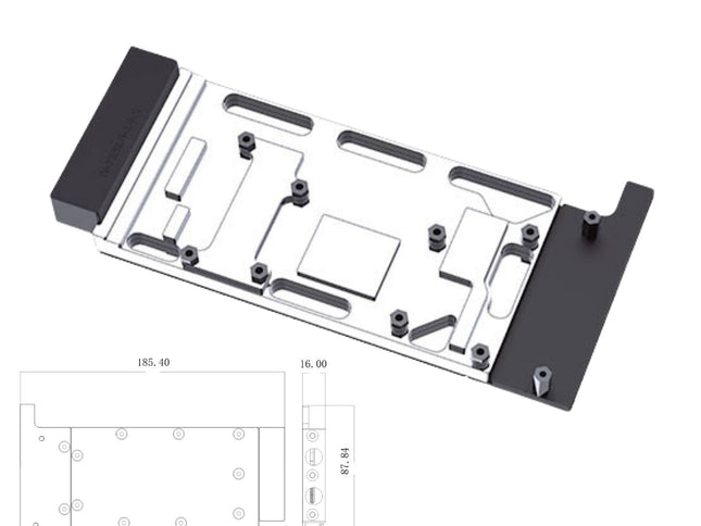 Bykski Durable Metal/POM GPU Water Block and Backplate for NVIDIA TESLA L4 (N-TESLA-L4-X) - Continuous Usage