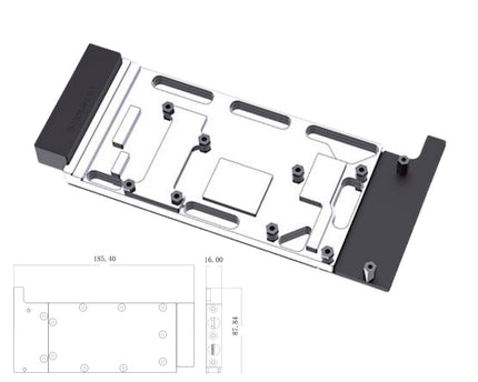 Bykski Durable Metal/POM GPU Water Block and Backplate for NVIDIA TESLA L4 (N-TESLA-L4-X) - Continuous Usage