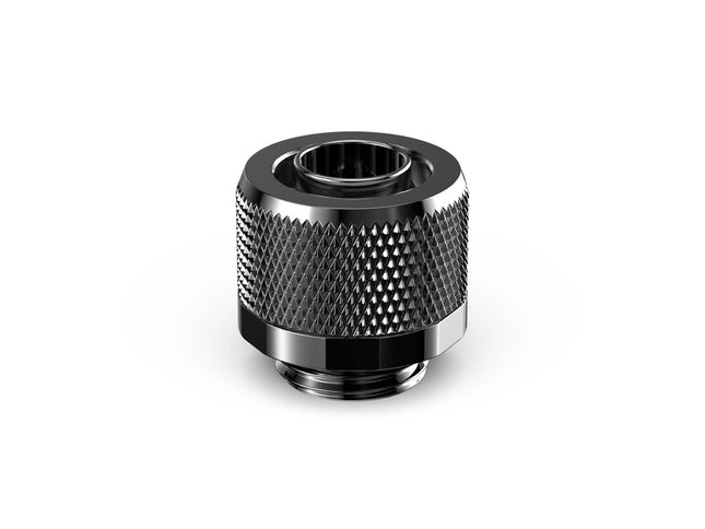 PrimoChill 3/8in. x 1/2in FlexSX Series Compression Fitting - Dark Nickel