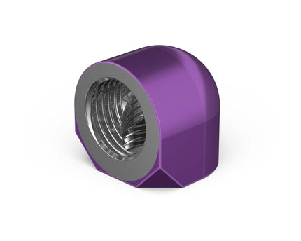 BSTOCK:PrimoChill Female to Female G 1/4in. 90 Degree SX Elbow Fitting - Candy Purple