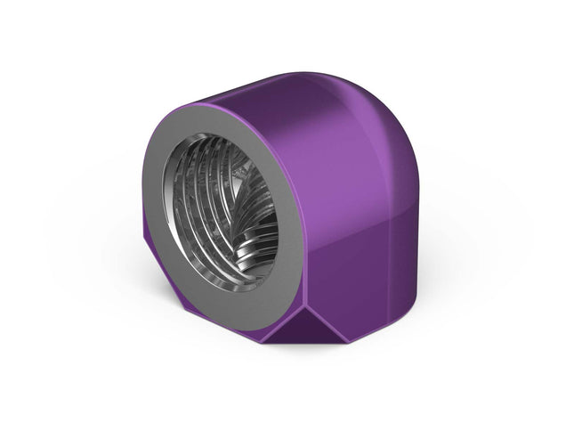 BSTOCK:PrimoChill Female to Female G 1/4in. 90 Degree SX Elbow Fitting - Candy Purple