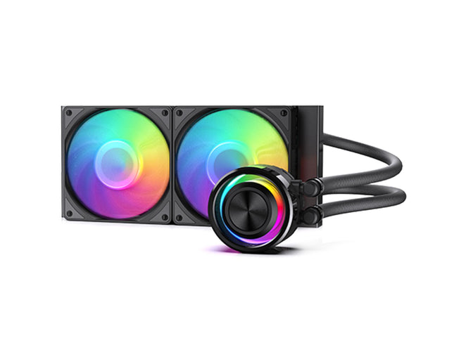 Bykski AIO Integrated Liquid CPU Cooler for Intel LGA1700/1800/115X and AMD Ryzen 9/7/5/3 AM5/AM4 featuring A-RGB Lighting - 240mm (B-FRB240)