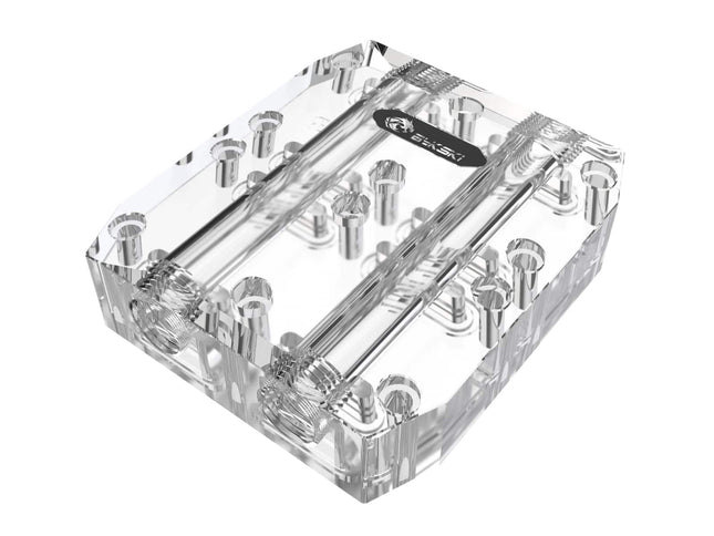 Bykski Dual GPU 40mm SLI/CF Connection Bridge Block for TC Blocks - (B-L3-2WAY-TC)