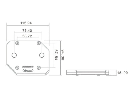 Bykski GPU Backside Water Block for Nvidia RTX 3090 Video Memory (B-3090TC-X)