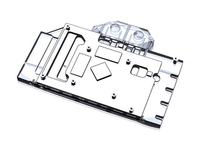 Bykski Full Coverage GPU Water Block and Backplate for ASRock RX 6600 XT Phantom Gaming D (A-AR6600XTPGD-X)