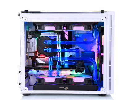 Bykski Distro Plate For CORSAIR 280X - PMMA w/ 5v Addressable RGB(RBW) (RGV-COS-280X-P-K) - DDC Pump With Armor