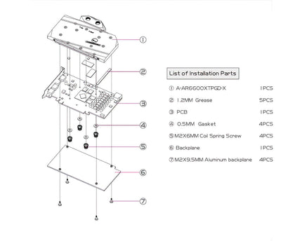 Bykski Full Coverage GPU Water Block and Backplate for ASRock RX 6600 XT Phantom Gaming D (A-AR6600XTPGD-X)