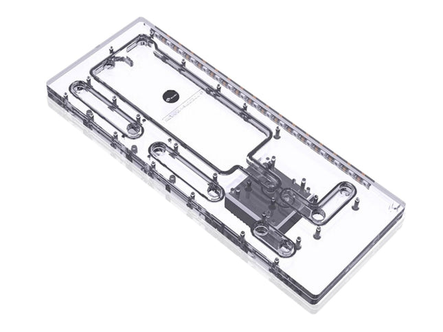 Bykski Distro Plate For PHANTEKS MG-NE620Q - PMMA w/ 5v Addressable RGB(RBW) (RGV-PHA-MG620Q-P-K) - DDC Pump With Armor