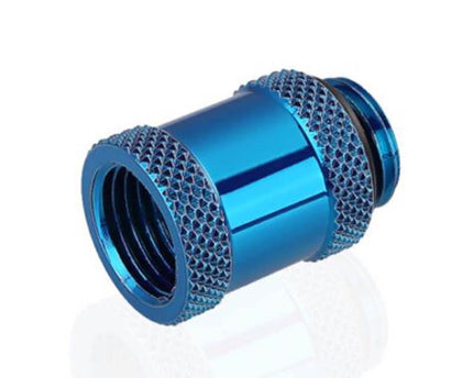 Bykski G 1/4in. Male/Female Extension Coupler - 20mm (B-EXJ-20) - Blue